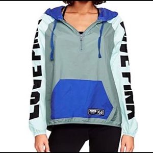 VS PINK Quarter Zip Pullover Windbreaker